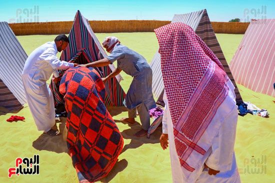 الجلوس فى الخيمة بعد مرحلة الدفن