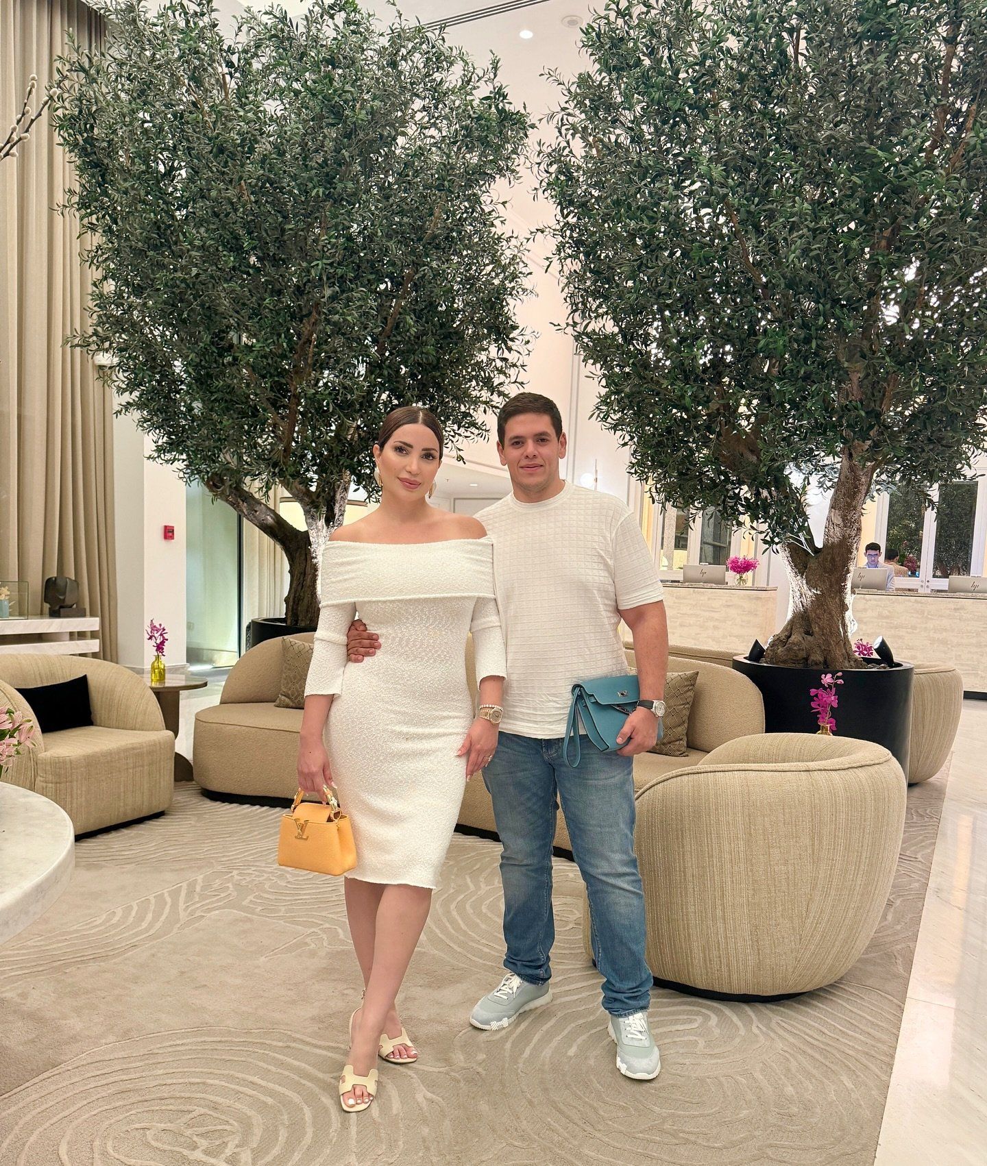 نسرين طافش مع زوجها احمد جوهر