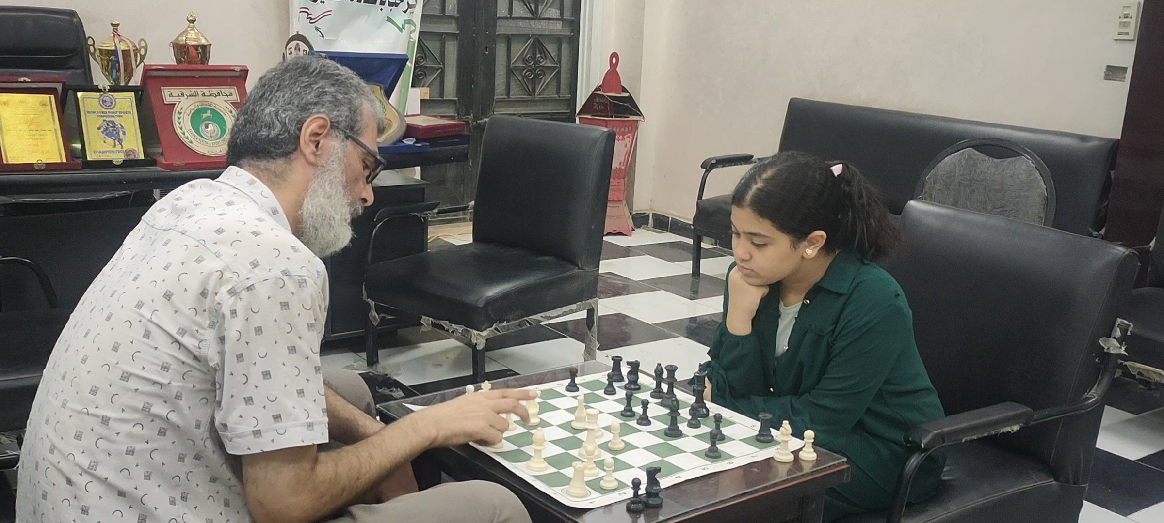 رغد علاء خلال التدريبات