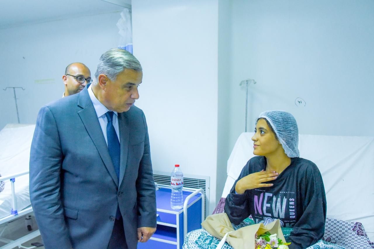 زيارة المحافظ للمصابين زيارة المحافظ للمصابين