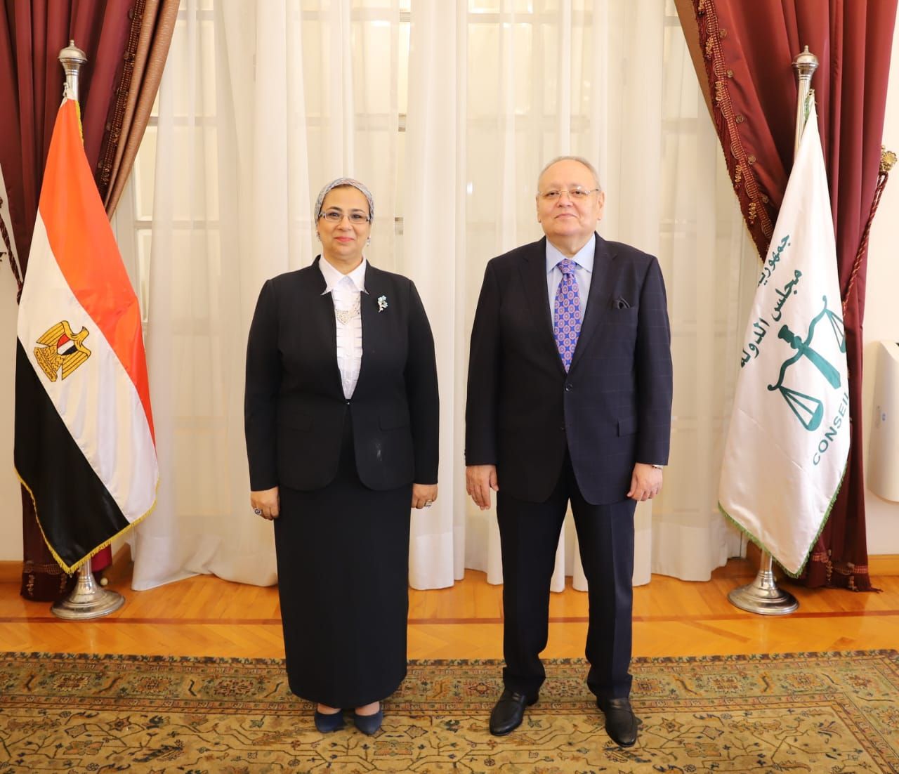 رئيس مجلس الدولة يستقبل رئيسة المجلس القومي للمرأة (2) رئيس مجلس الدولة يستقبل رئيسة المجلس القومي للمرأة (2)