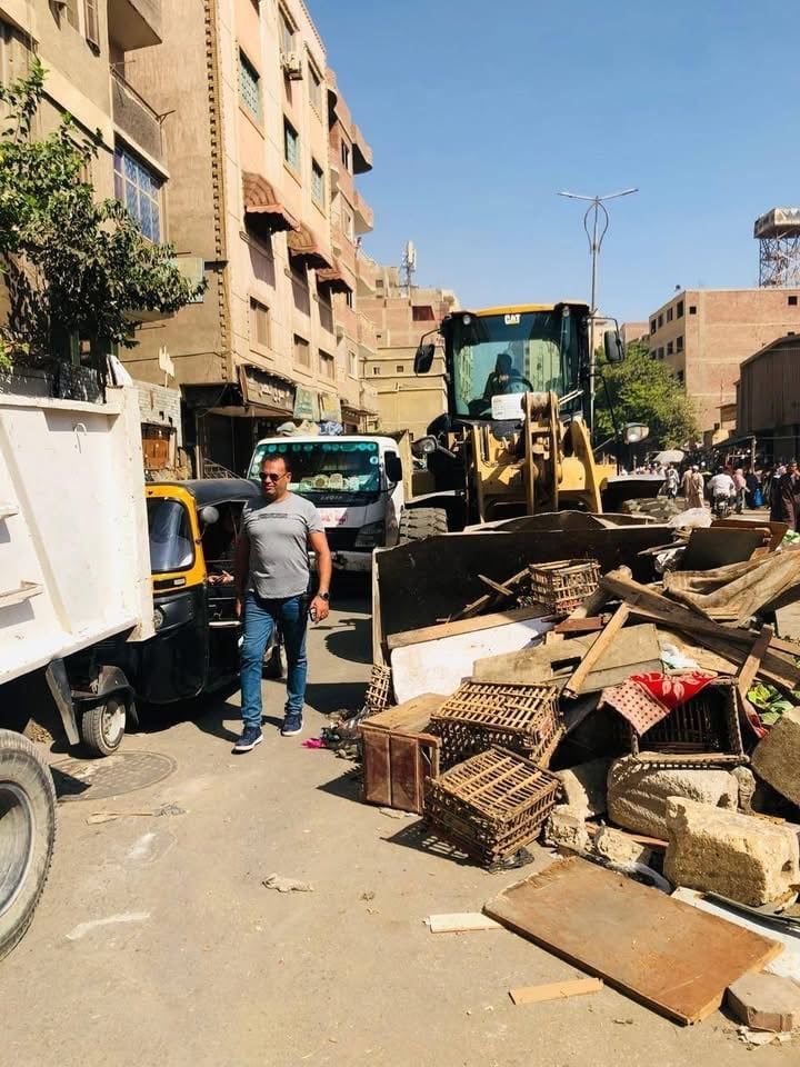 جانب من عمليات رفع الإشغالات جانب من عمليات رفع الإشغالات