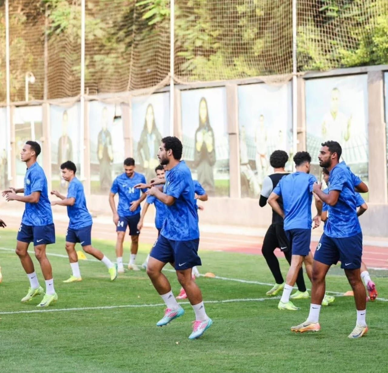 جانب من تدريبات البنك الاهلى جانب من تدريبات البنك الاهلى