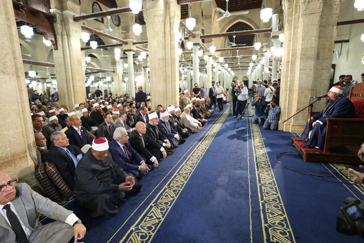 جانب من الاحتفالية بالمولد النبوى الشريف
