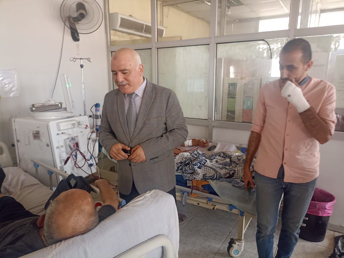 مدير صحة القليوبية خلال الجولة مدير صحة القليوبية خلال الجولة