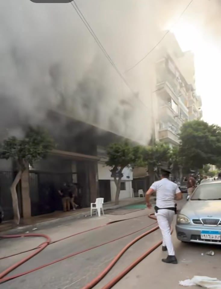 حريق محل موتوسيكل قي الإسكندرية حريق محل موتوسيكل قي الإسكندرية