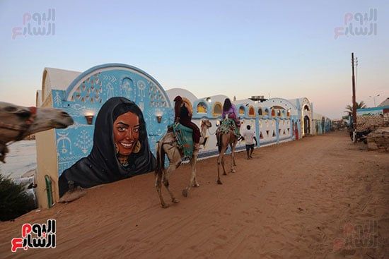أحد-البيوت-النوبية--فى-أسوان أحد-البيوت-النوبية--فى-أسوان