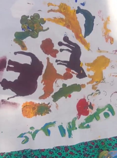 رسومات لحيوانات طبعها الطفل عبد الرحمن المشارك في الفعالية رسومات لحيوانات طبعها الطفل عبد الرحمن المشارك في الفعالية