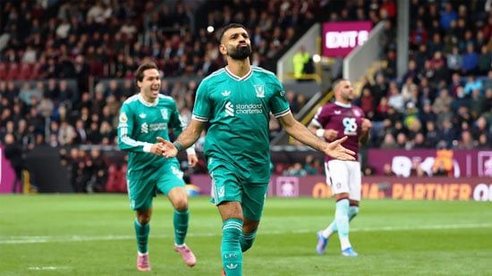 محمد صلاح يحتفل بالهدف محمد صلاح يحتفل بالهدف