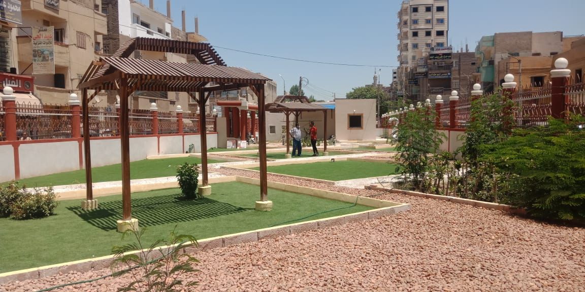 برجولات داخل الحديقة بطهطا (2) برجولات داخل الحديقة بطهطا (2)