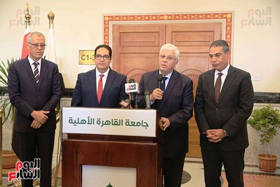 مؤتمر صحفى على هامش افتتاح العام الجامعى من جامعة القاهرة الأهلية (3) مؤتمر صحفى على هامش افتتاح العام الجامعى من جامعة القاهرة الأهلية (3)