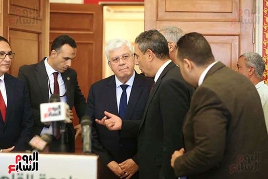 مؤتمر صحفى على هامش افتتاح العام الجامعى من جامعة القاهرة الأهلية (10) مؤتمر صحفى على هامش افتتاح العام الجامعى من جامعة القاهرة الأهلية (10)