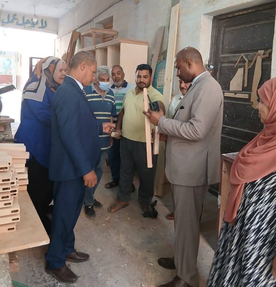 متابعة العمل داخل مركز التكوين والتدريب المهنى