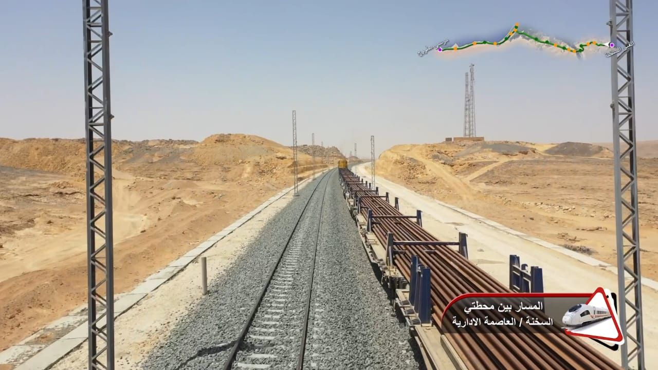 نقل القضبان لتركيبها