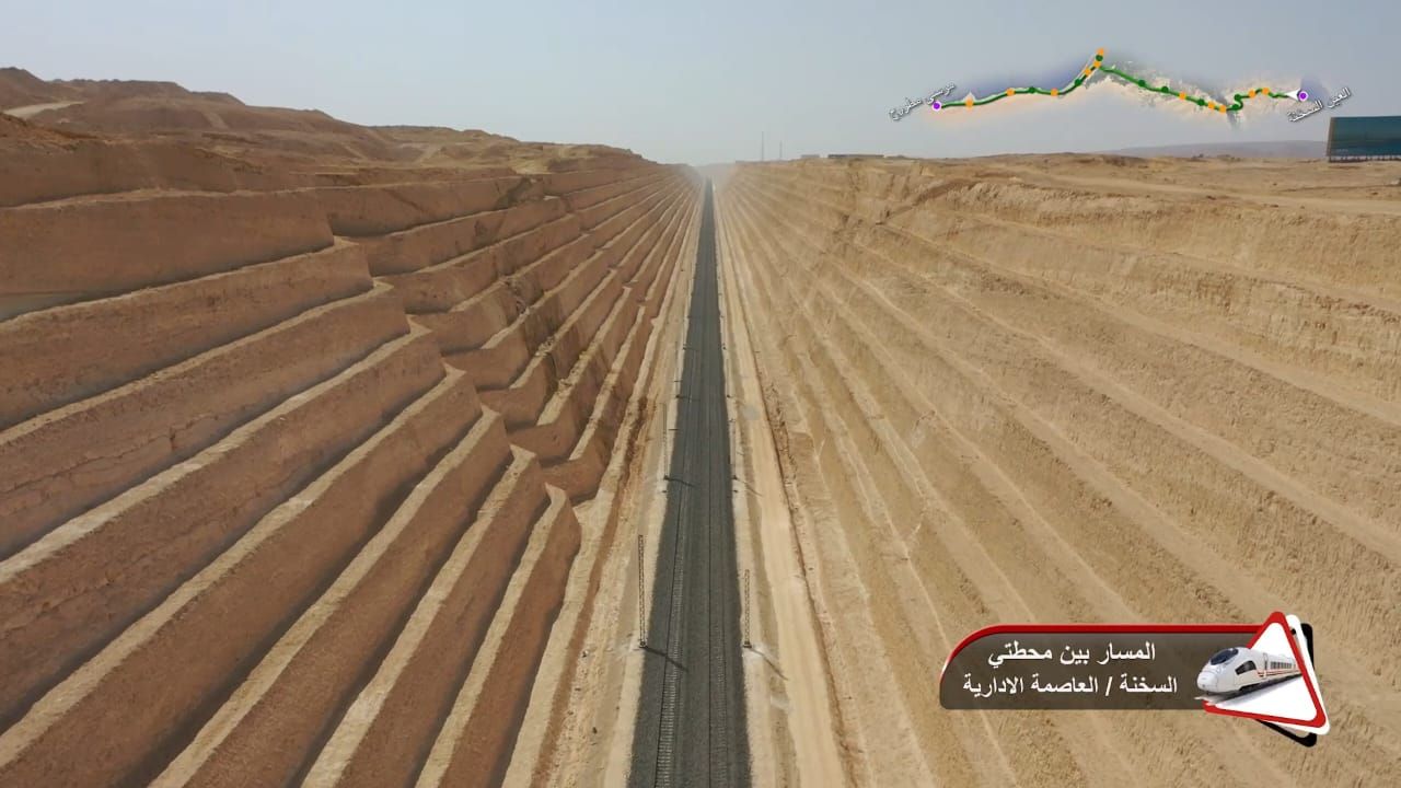 مسار القطار وتركيب القضبان