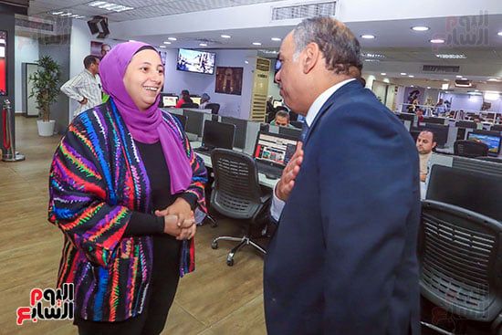 مع الزميلة ايمان على