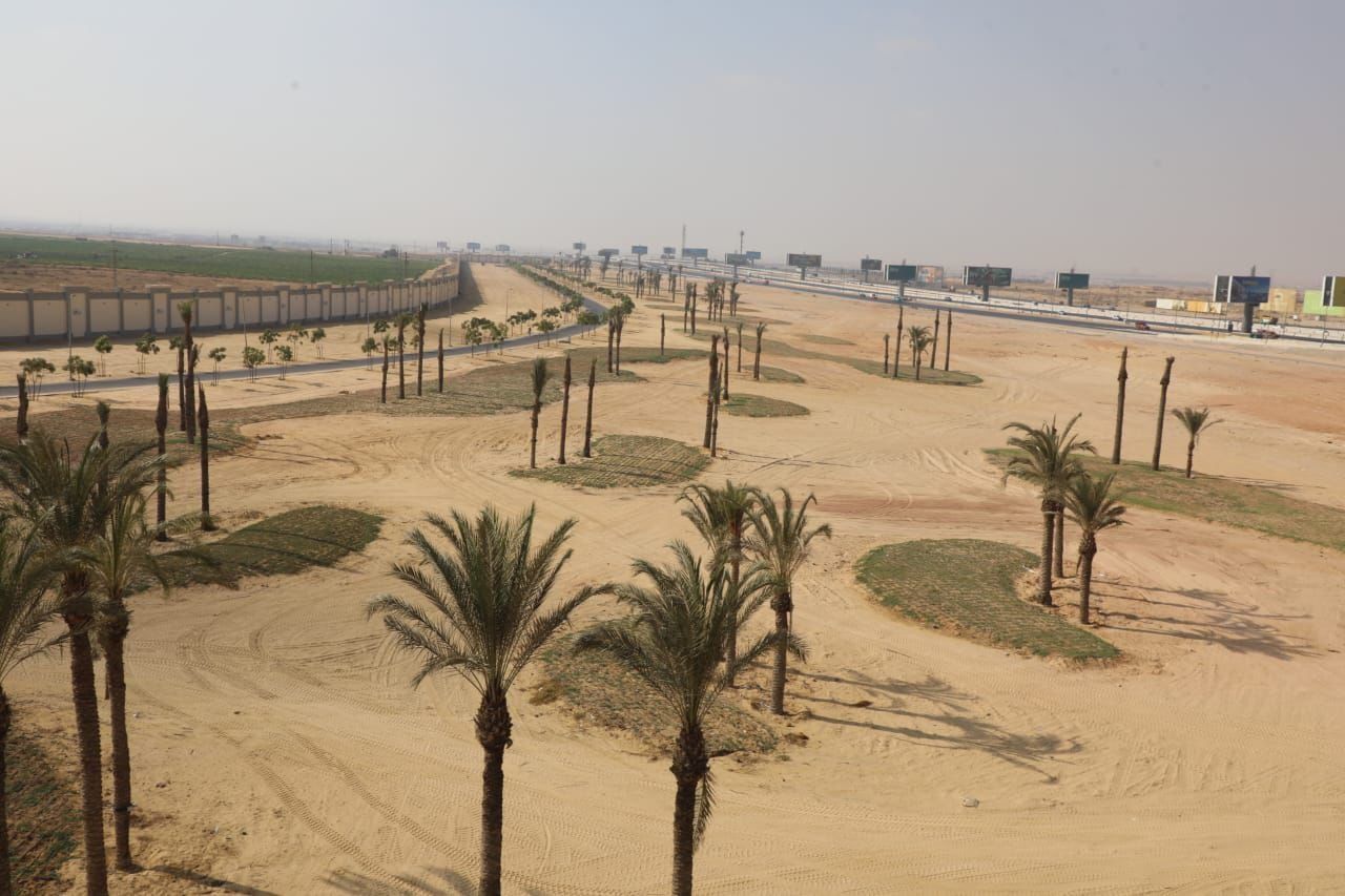 محافظ الجيزة يتابع أعمال التطوير بمحيط مطار سفنكس وطريق مصر إسكندرية الصحراوى