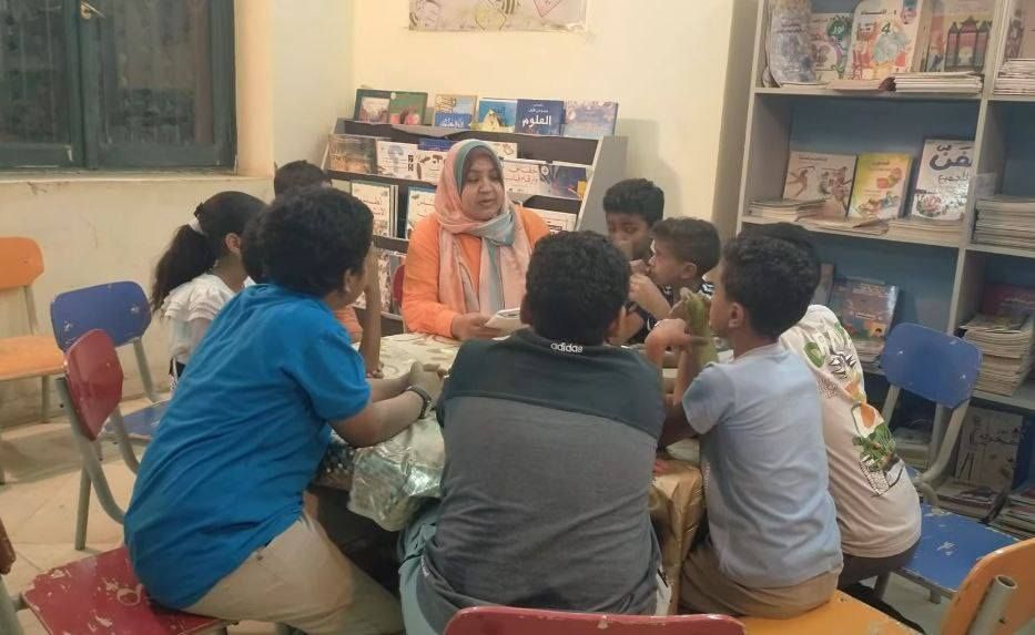 جانب من ورش الحكى لدعم الأطفال بقصور الثقافة