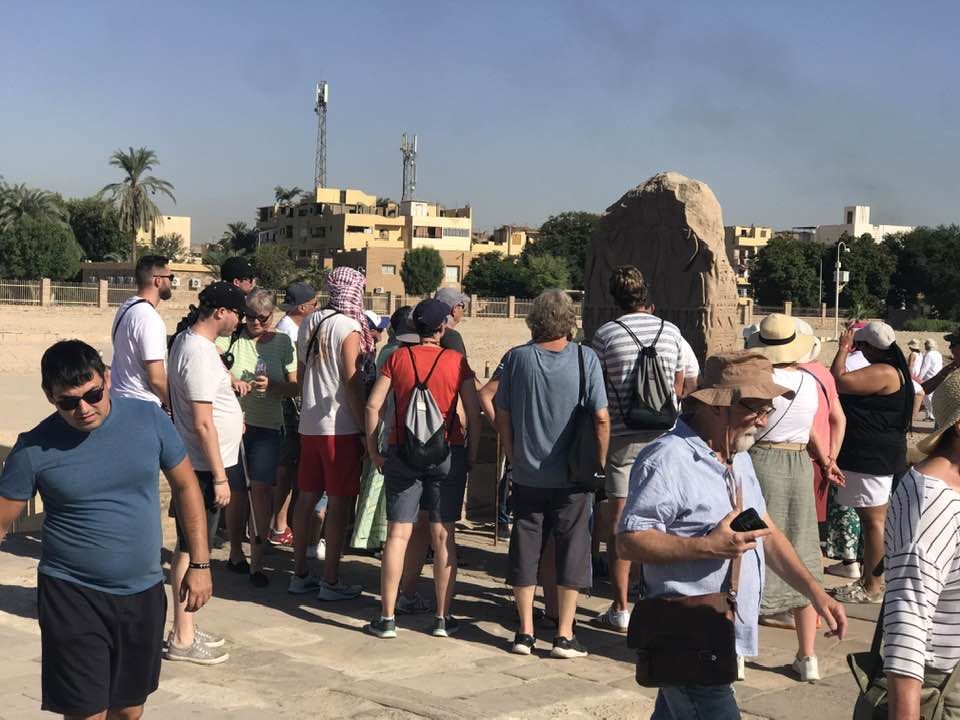 توافد سياحي مميز يومياً فى معابد الأقصر توافد سياحي مميز يومياً فى معابد الأقصر