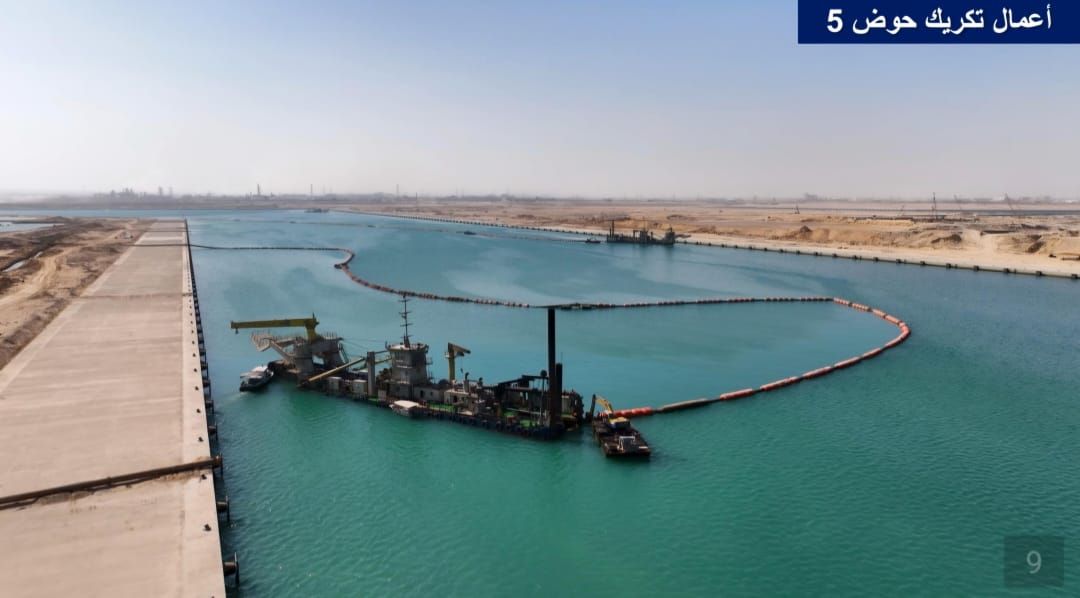 اعمال تكريك حوض 5