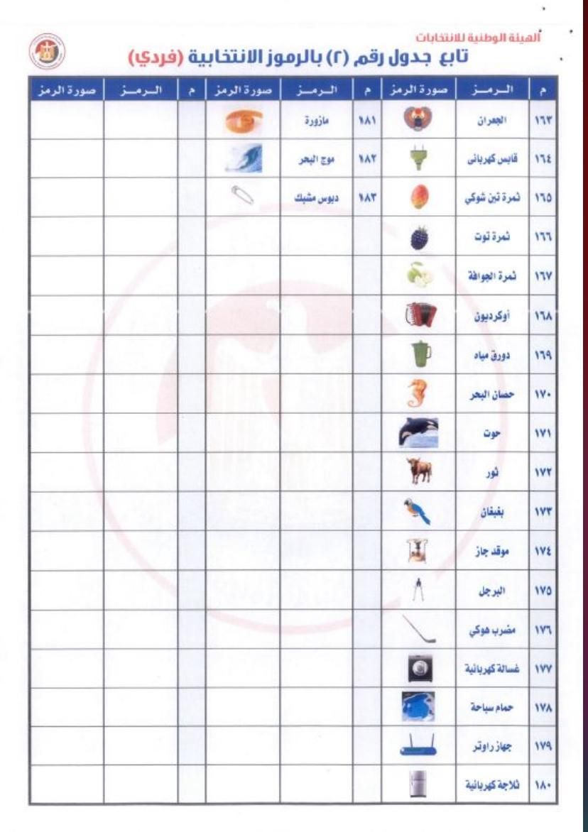 رموز الانتخابات