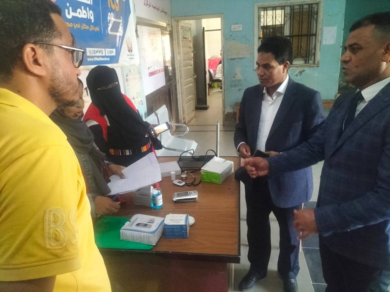 متابعة العمل فى مكتب الصحة بالبياضية متابعة العمل فى مكتب الصحة بالبياضية