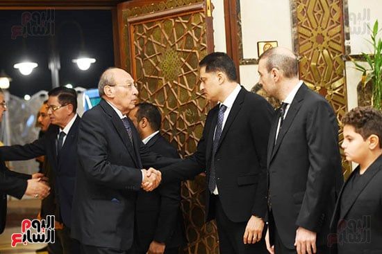 استقبال المعزين فى رحيل الدكتور أحمد عمر هاشم