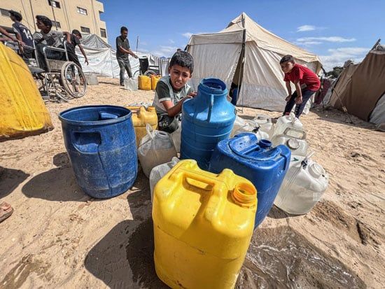 ازمة المياه فى غزة