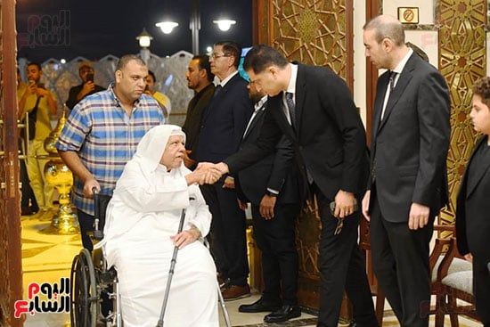جانب من وصول المعزين فى رحيل الدكتور أحمد عمر هاشم
