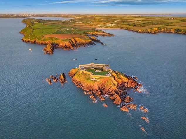 All alone: There's not a neighbour in sight for residents of this secluded Welsh estate