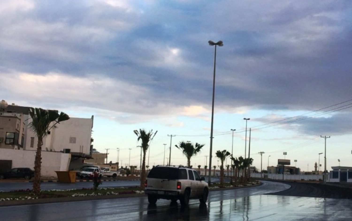أمطار رعدية ورياح نشطة تعيق الرؤية في الباحة