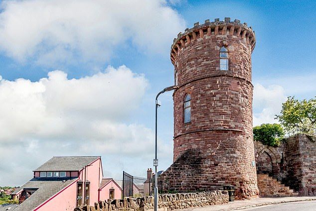Towering heights: The property adjoins the historic wall around the town of Ross-on-Wye