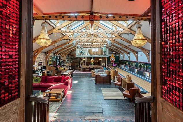 Clowning around: The unique property in East Sussex has a vintage circus theme