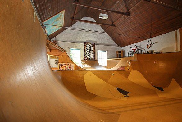 25. In 2020, this converted village hall home in Norfolk, complete with its own indoor skate park, went viral online after being listed for £240,000