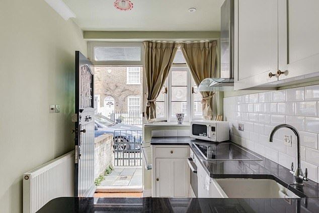 Small but beautiful: The Notting Hill terrace is the capital's second-narrowest property