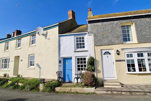 Tight squeeze: This home in Porthleven was built in what used to be an alleyway