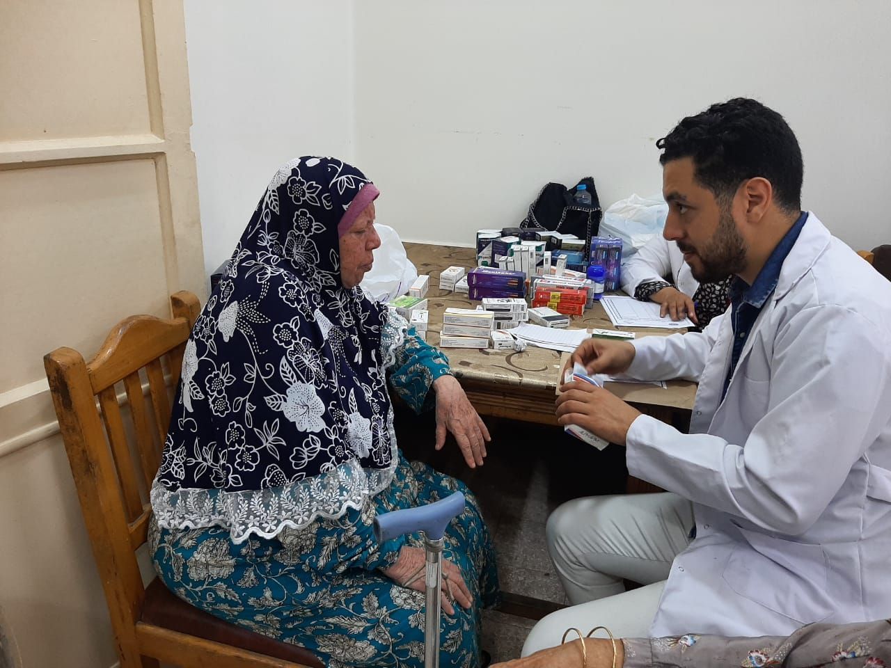 أثناء الفحوصات الطبية بالمبادرة أثناء الفحوصات الطبية بالمبادرة