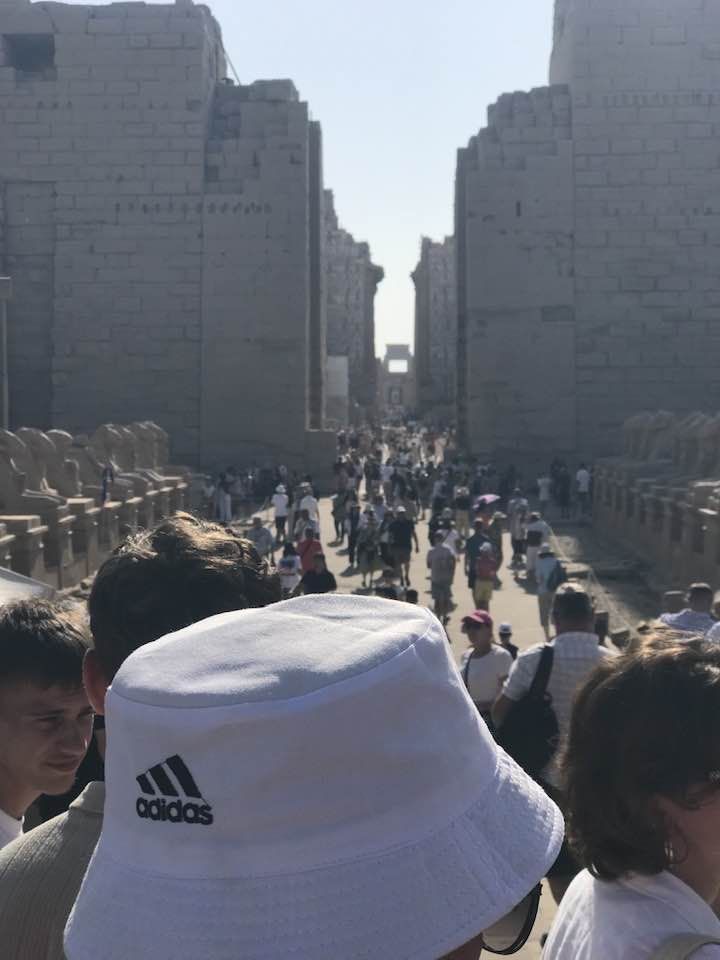 جانب من الزيارات السياحية المميزة فى معابد الكرنك جانب من الزيارات السياحية المميزة فى معابد الكرنك