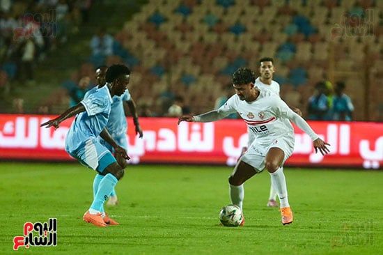 أحمد شريف خلال المباراة أحمد شريف خلال المباراة