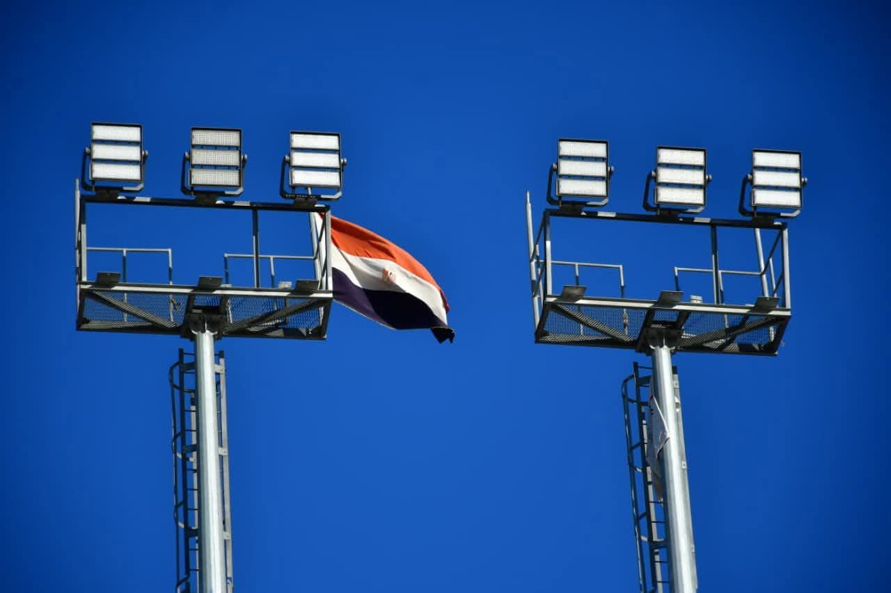 العلم المصري فوق الكشافات العلم المصري فوق الكشافات