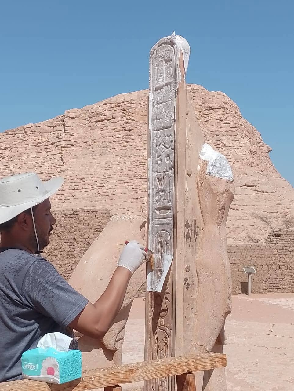 ترميم معبد أبوسمبل قبل ظاهرة تعامد الشمس (2) ترميم معبد أبوسمبل قبل ظاهرة تعامد الشمس (2)