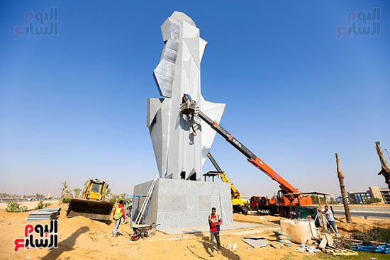 أعمال التطوير في محيط المتحف المصري الكبير أعمال التطوير في محيط المتحف المصري الكبير