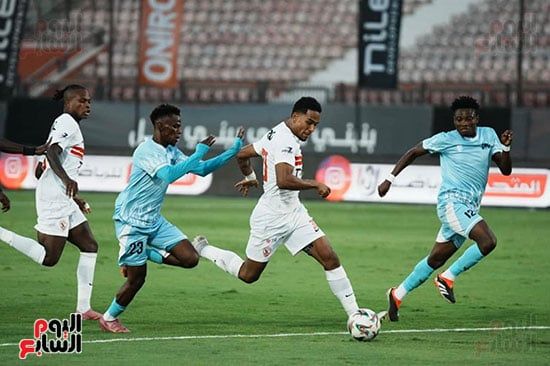 سيف الجزيرى خلال المباراة سيف الجزيرى خلال المباراة