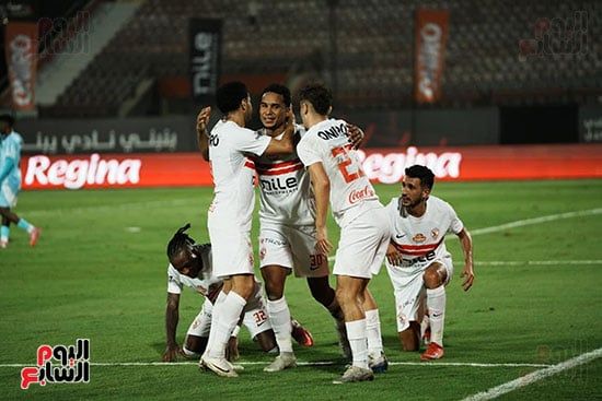 احتفال لاعبى الزمالك