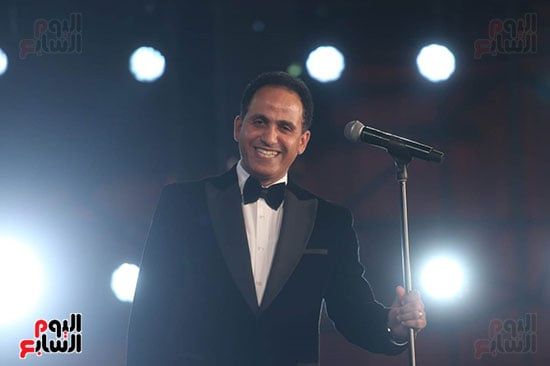 المطرب ياسر سليمان خلال حفله بمهرجان الموسيقى العربية المطرب ياسر سليمان خلال حفله بمهرجان الموسيقى العربية