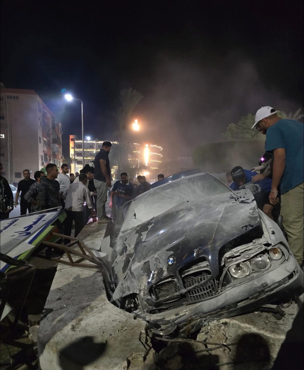 على رؤوف يتعرض لحادث مرورى بالسويس على رؤوف يتعرض لحادث مرورى بالسويس