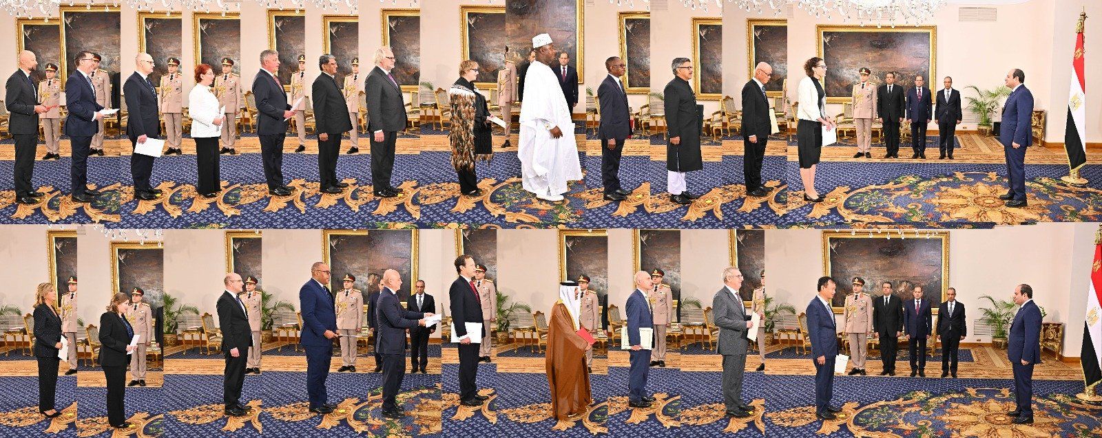 الرئيس السيسى يتسلم أوراق اعتماد 23 سفيرا (12) الرئيس السيسى يتسلم أوراق اعتماد 23 سفيرا (12)