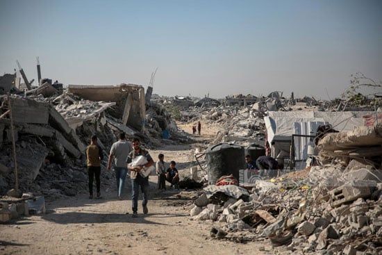 عودة النازحين إلى مخيم جباليا عودة النازحين إلى مخيم جباليا