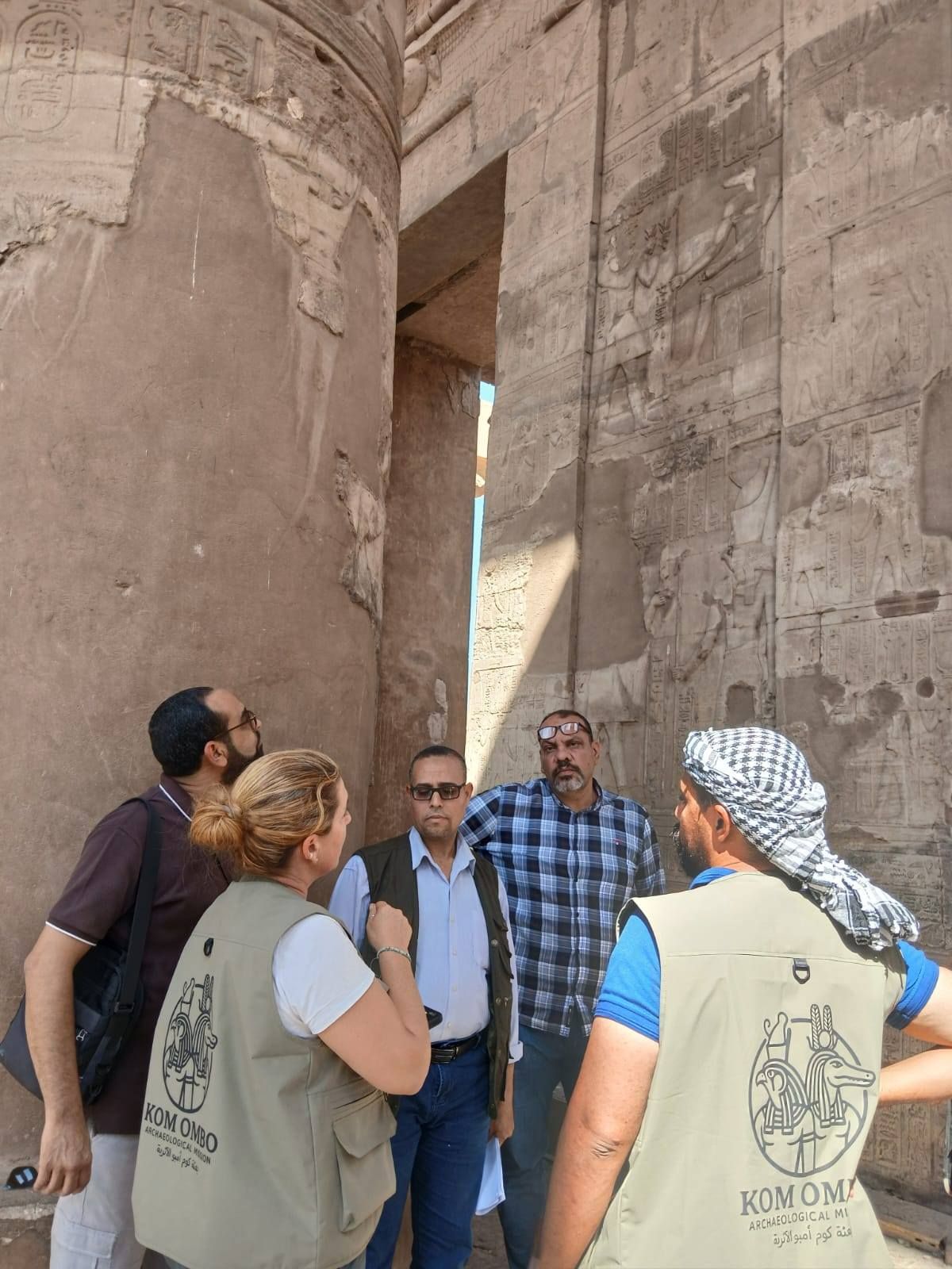 أعمال البعثة الألمانية بمعبد كوم أمبو (5) أعمال البعثة الألمانية بمعبد كوم أمبو (5)