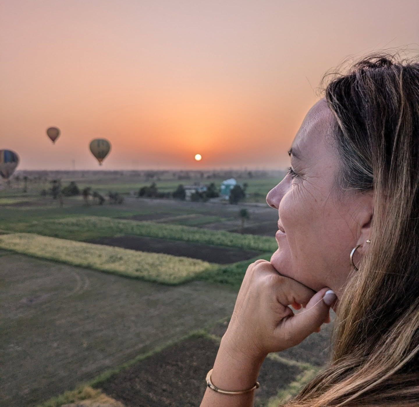 سعادة أجنبية على متن رحلات البالون الطائر سعادة أجنبية على متن رحلات البالون الطائر